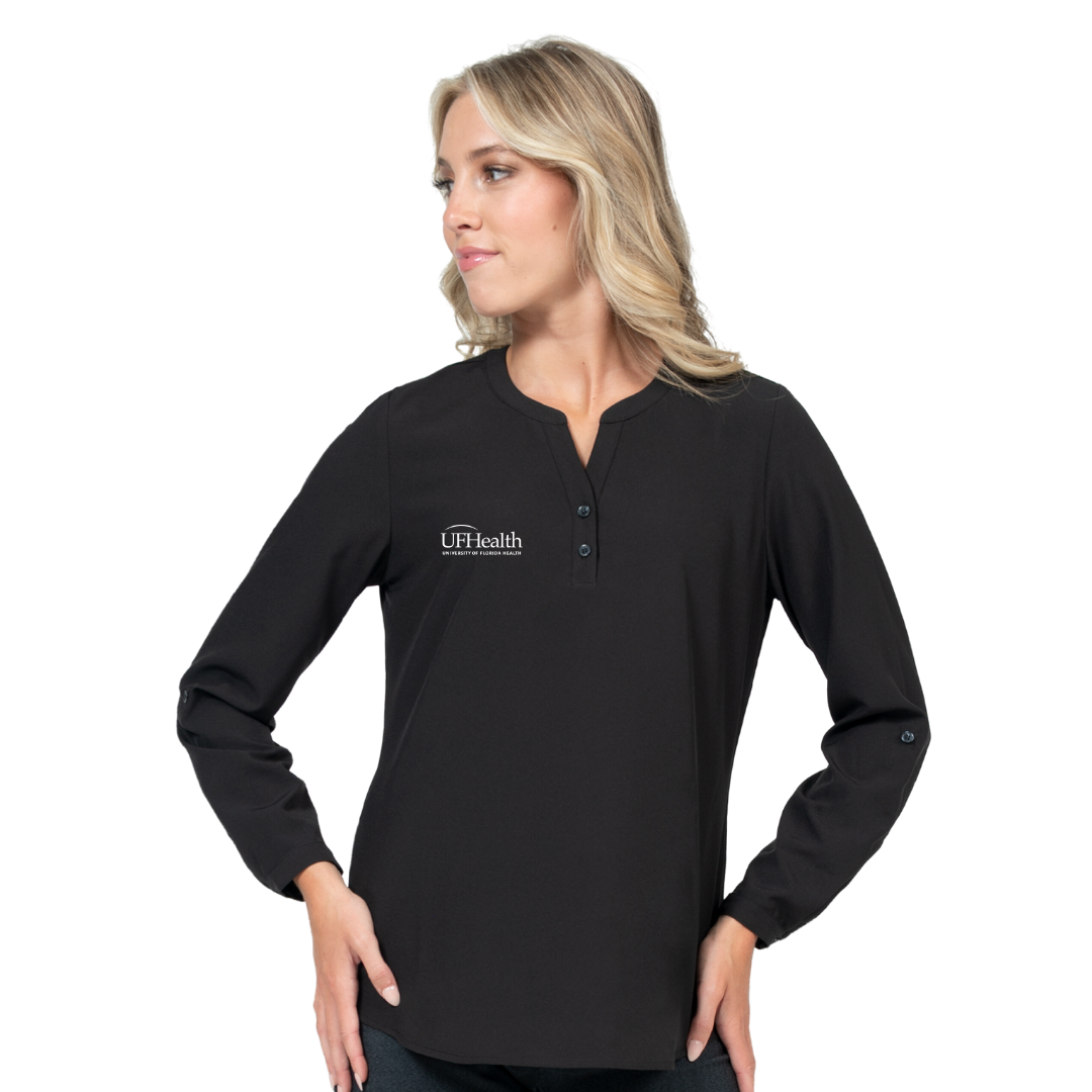 Stretch Blouse with 3/4 Roll