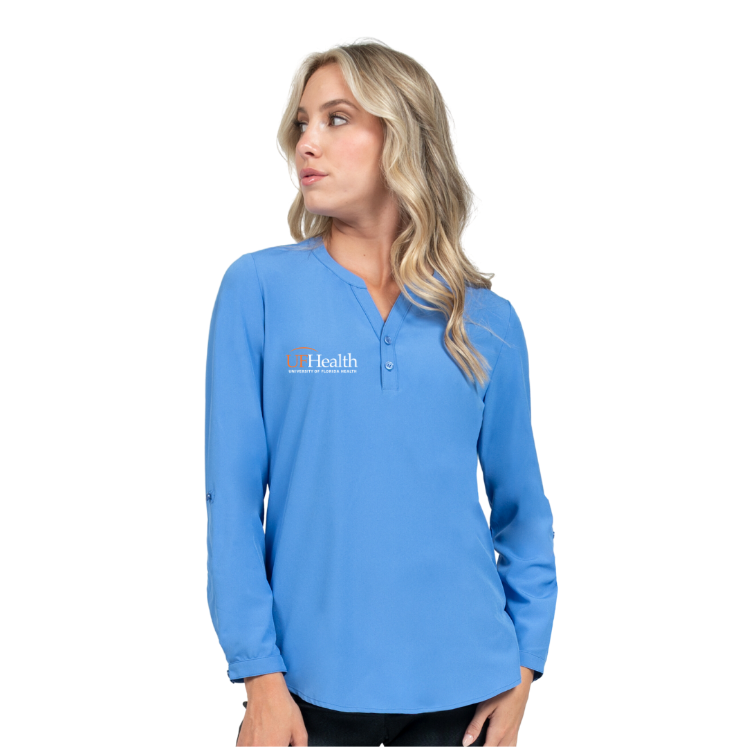 Stretch Blouse with 3/4 Roll
