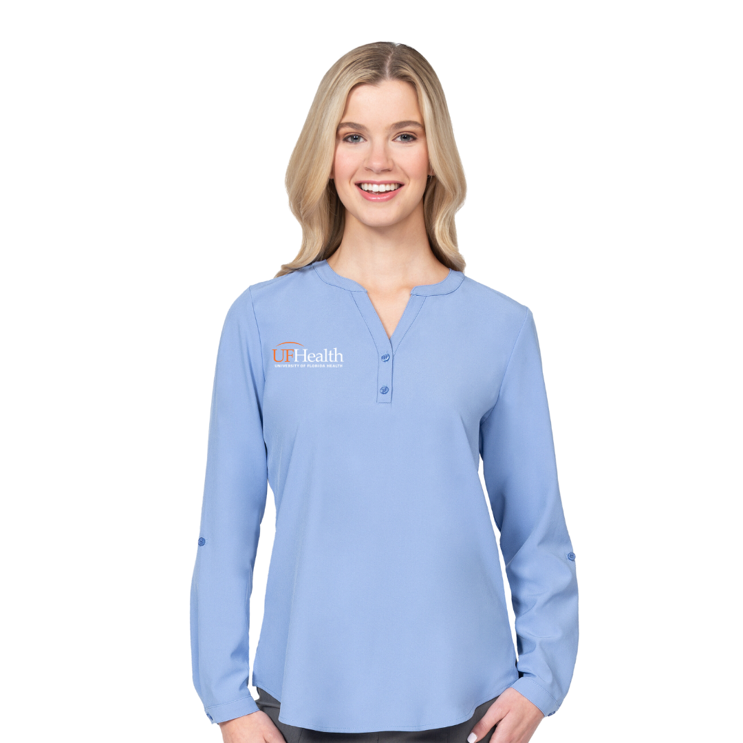 Stretch Blouse with 3/4 Roll
