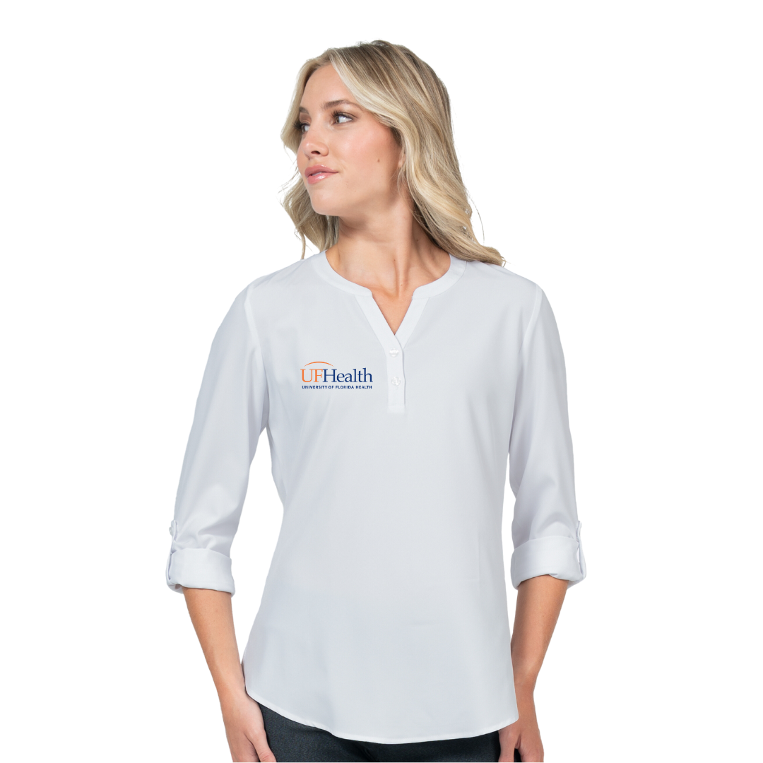 Stretch Blouse with 3/4 Roll