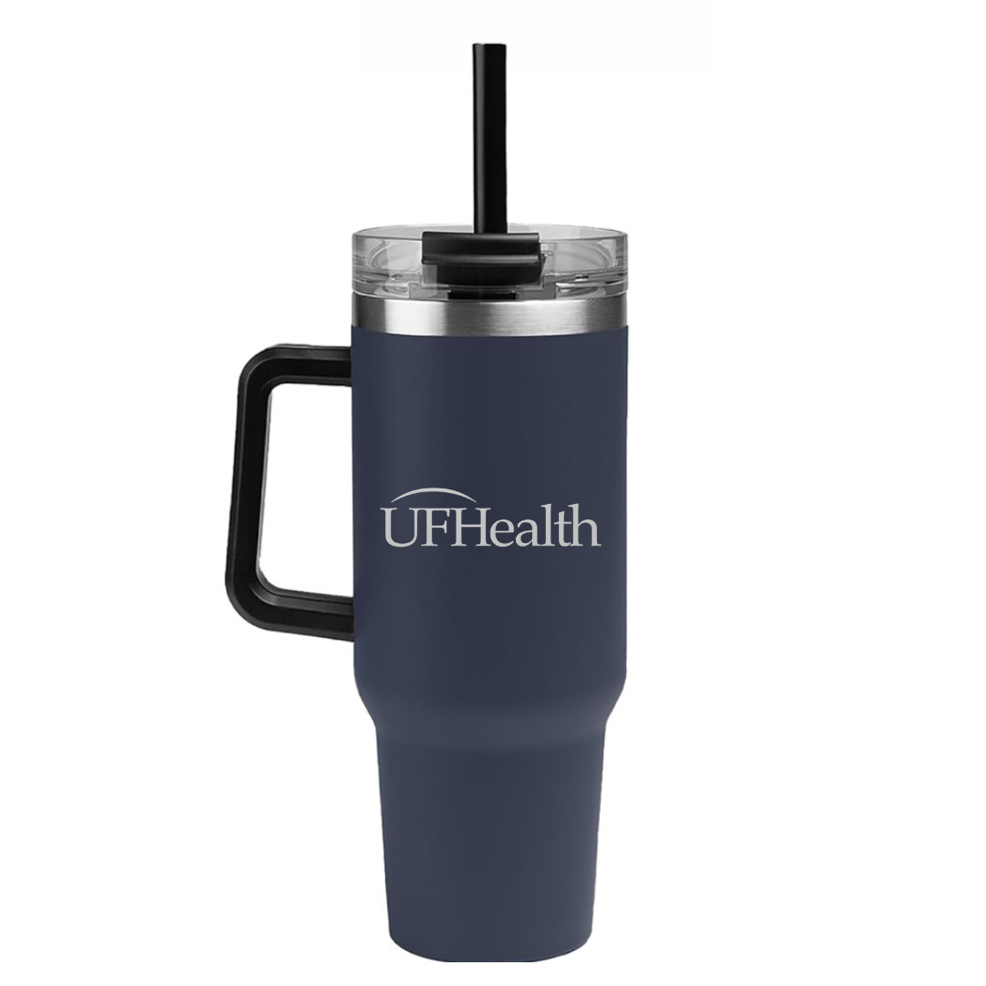 40oz UF Tumbler with Handle & Straw Lid